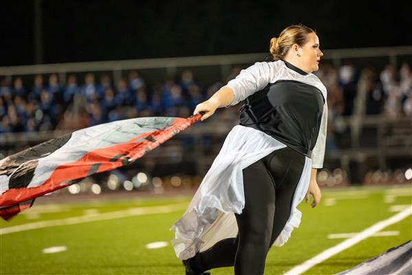 FVHS color guard performs